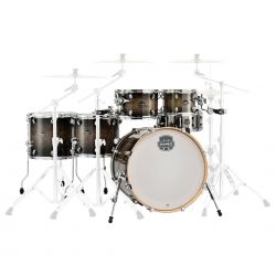 MAPEX IT - AR628SFETK ARMORY STUDIOEASE FAST EXTRA DEEP BASS 6 PEZZI BLACK DAWN